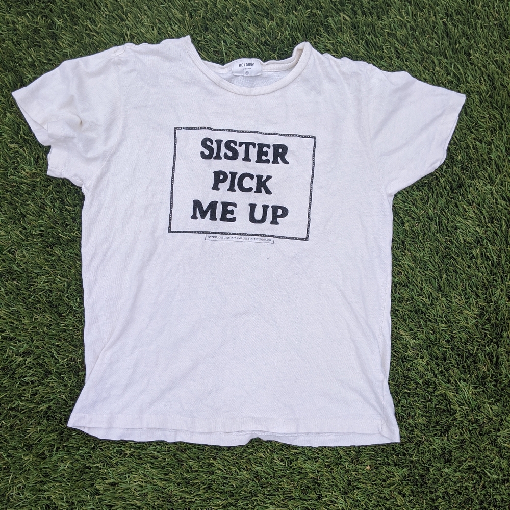 re/done sister pick me up graphic tee